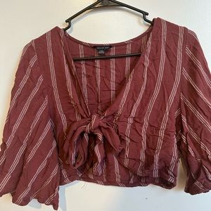 Tie-together blouse